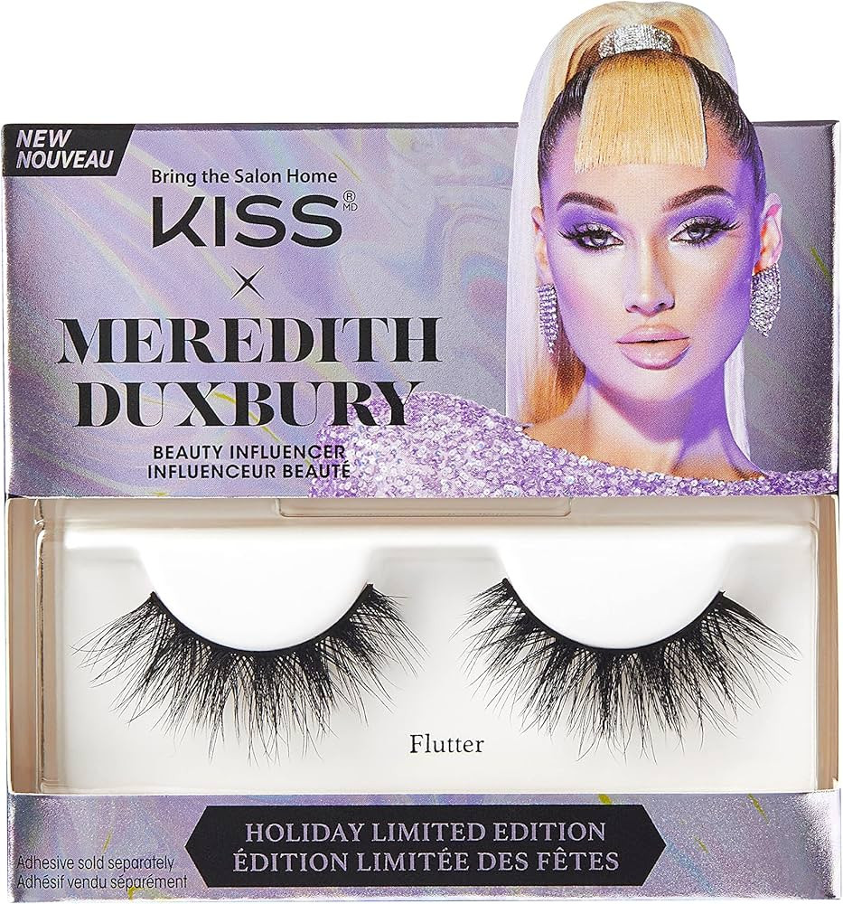 KISS X MEREDITH DUXBURY Limited Edition False Eyelashes, ‘Flutter’, 1 Pair | Amazon (US)