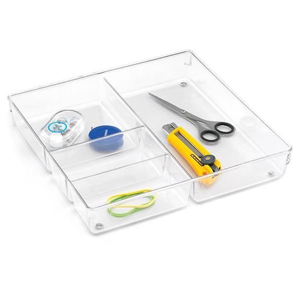 InterDesign Linus 4-Section Drawer Organizer | The Container Store