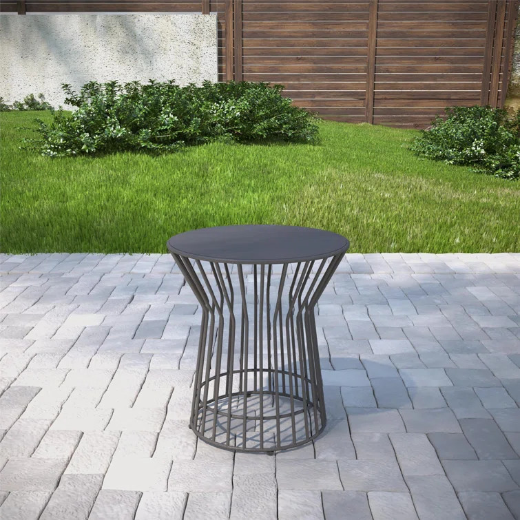 Roberta Metal Outdoor Side Table | Wayfair North America