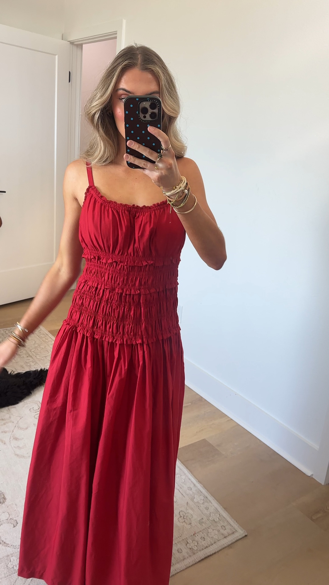 @abercrombie size XS Our new collection built to make going bra-free that much smoother. This flattering maxi dress is in our lightweight cotton fabric. Features a scoop neckline, smocking details along the bodice, a dropped waistline with a flowy skirt and a seamed-in bra with removable pads to go bra-free

#LTKgrwm #LTKSaleAlert #LTKootd