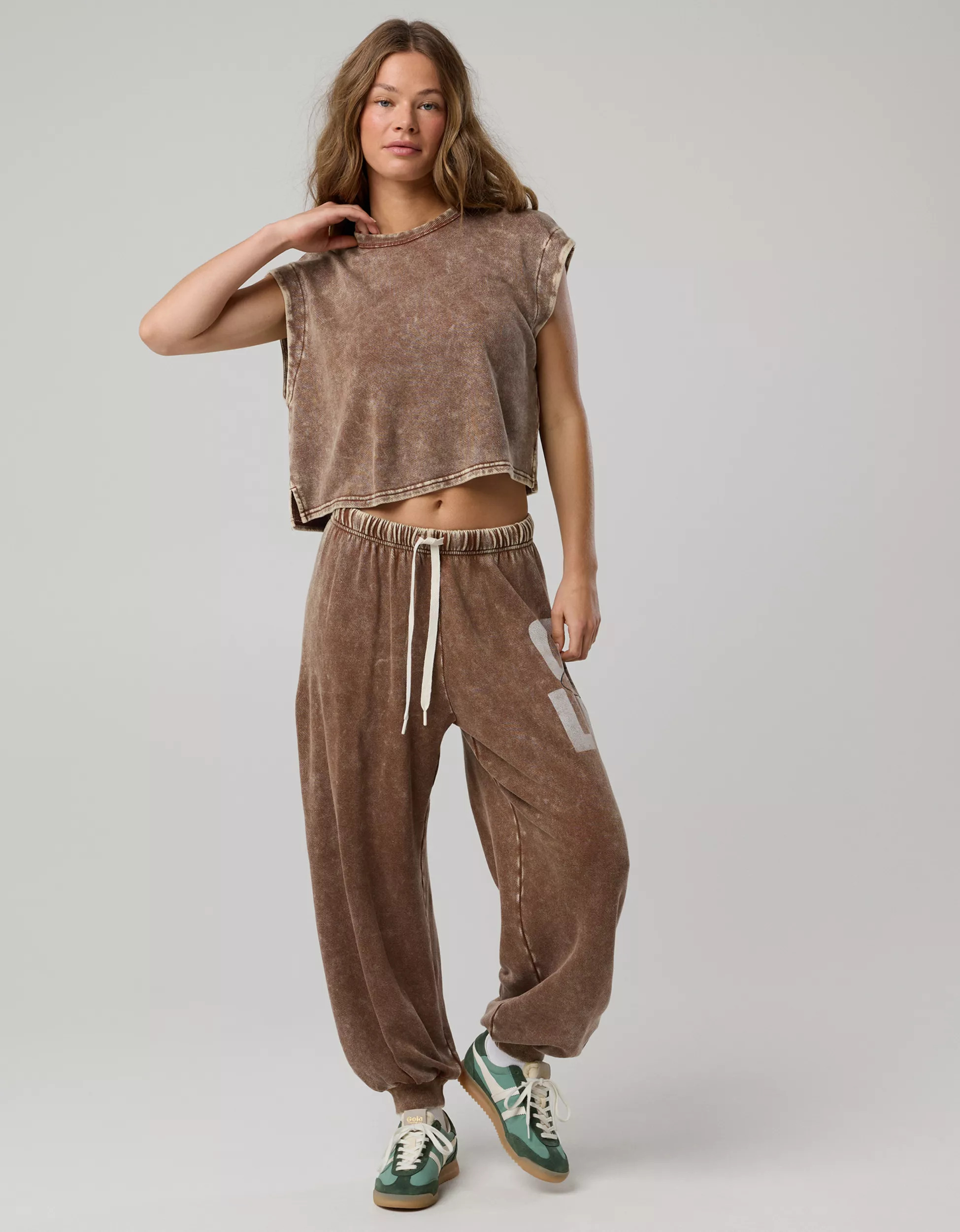 OFFLINE By Aerie Keep It 100 Terry Muscle T-Shirt | American Eagle Outfitters (US & CA)