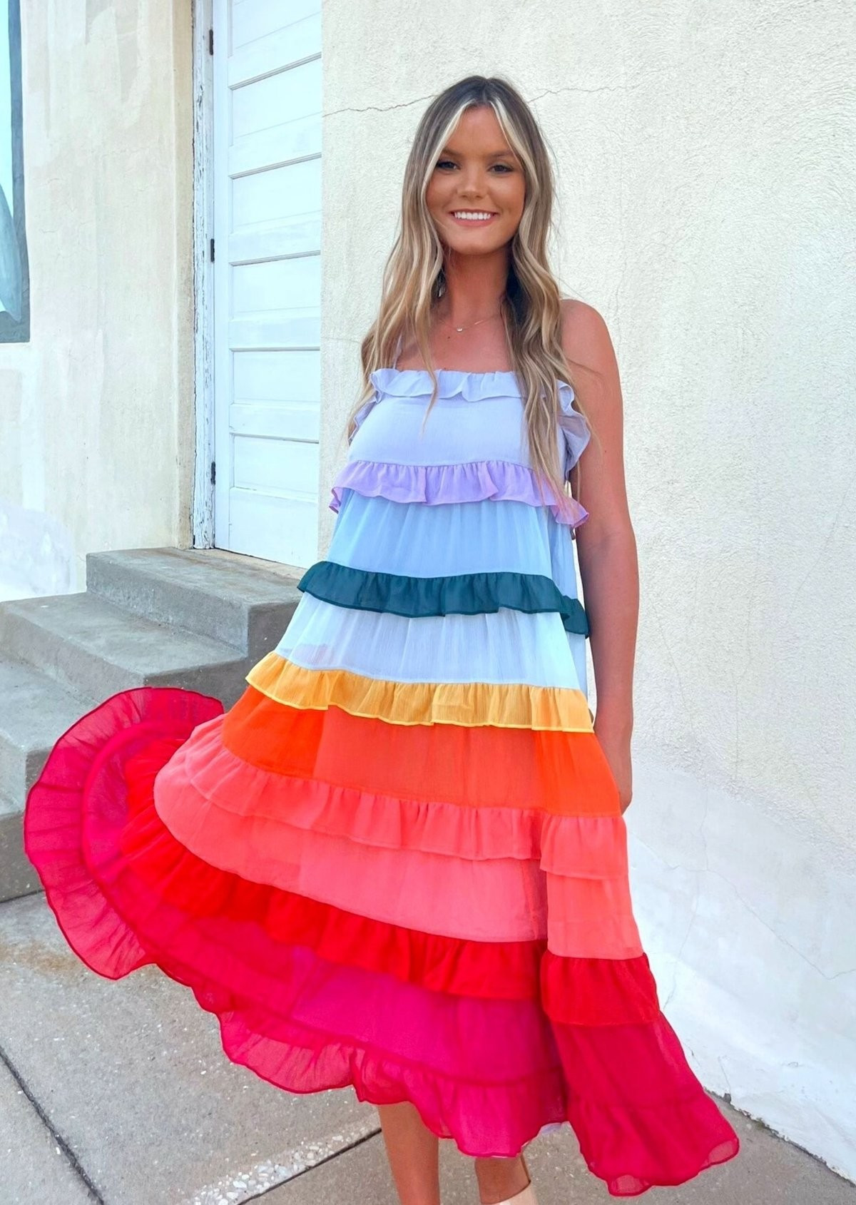 MADELYN RUFFLE MAXI | Judith March