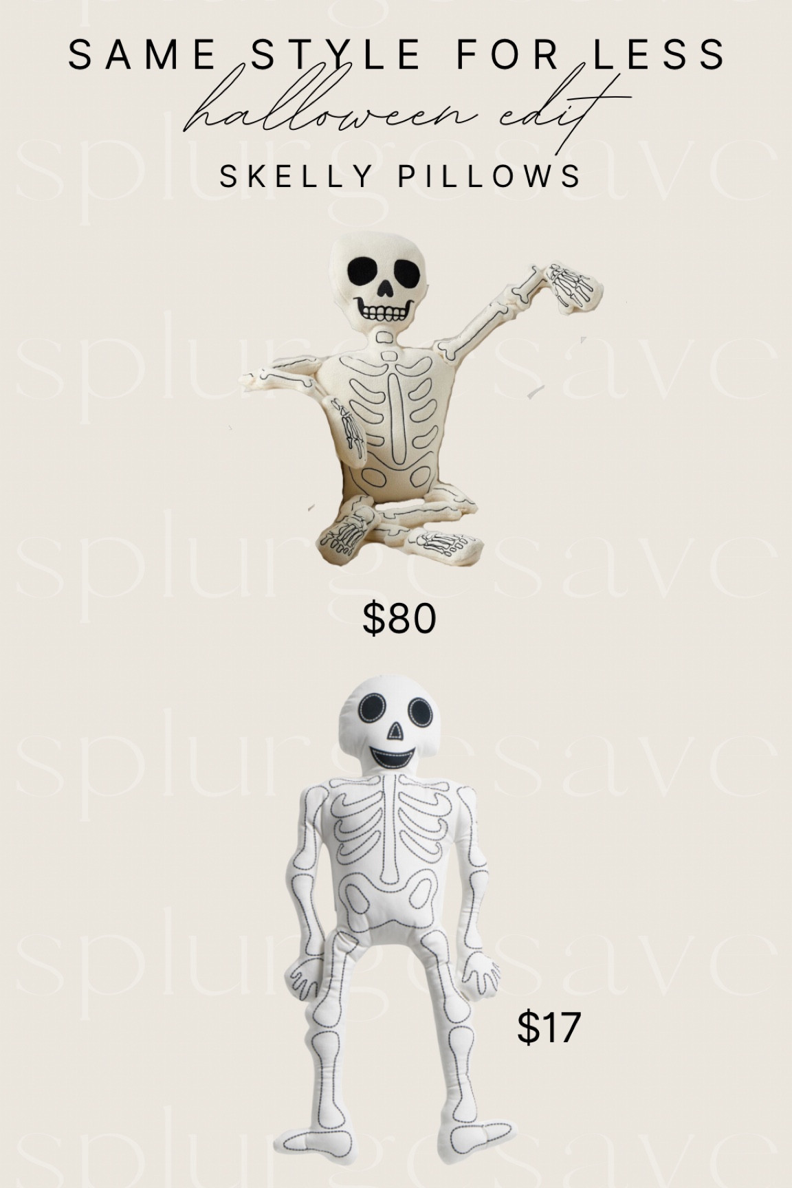 skelly pillows save or splurge
#skelly #skeleton #saveorsplurge #halloween #spooky #homedecor #skeletonpillow #pillow #decor #throw #ltkhalloween #ltkseasonal

#LTKunder100 #LTKhome #LTKFind