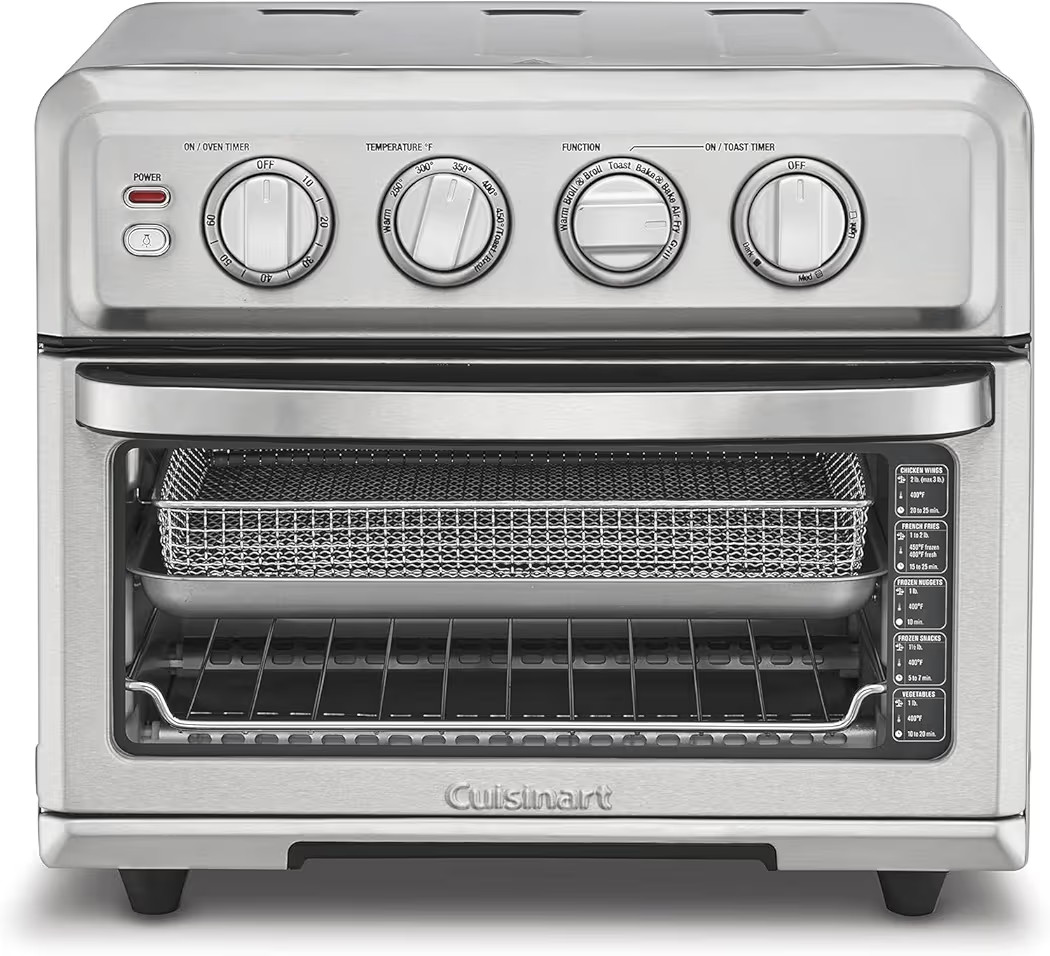 Cuisinart Air Fryer Toaster Oven with Grill, 1800W 8-1 Air Fryer Oven with Bake, Convection Bake,... | Amazon (US)