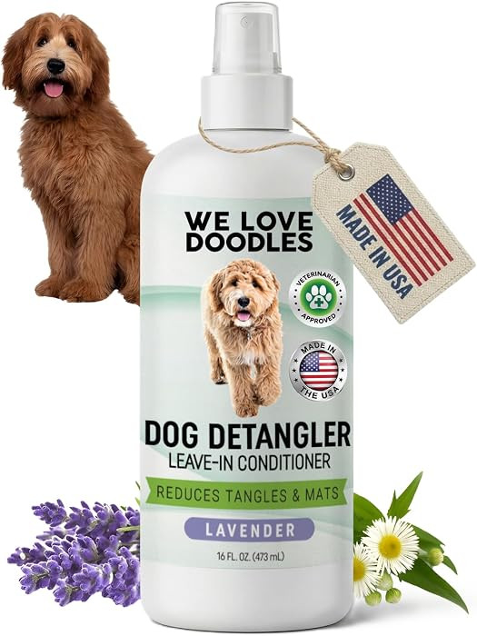 Dog Detangler Spray, Leave-in Conditioner Spray for Dogs, Lavender, 16 OZ | Amazon (US)