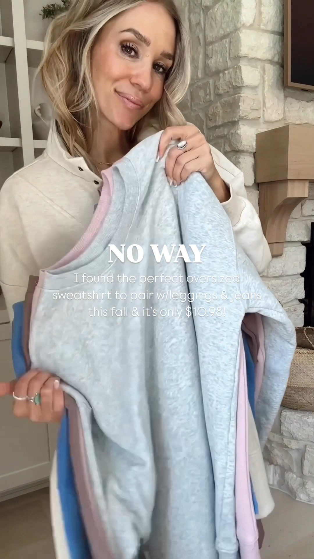 $10.98 Oversized Sweatshirts perfect to pair with jeans & leggings! These will go quick. 

Size: Large // went up 2 sizes 

Plus my featuring my favorite black leggings & jeans from Amazon!🖤