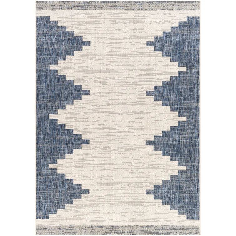 Kailyn Mortimer Southwestern Blue Indoor/Outdoor Area Rug | Wayfair North America