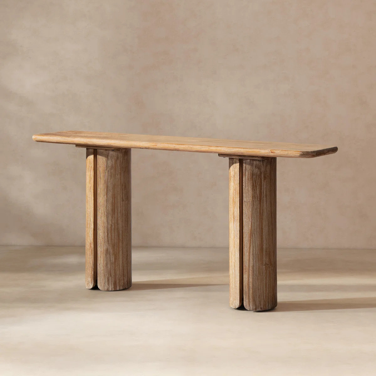 Flickinger 72" Reclaimed Pine Split-Pillar Console Table | Wayfair North America