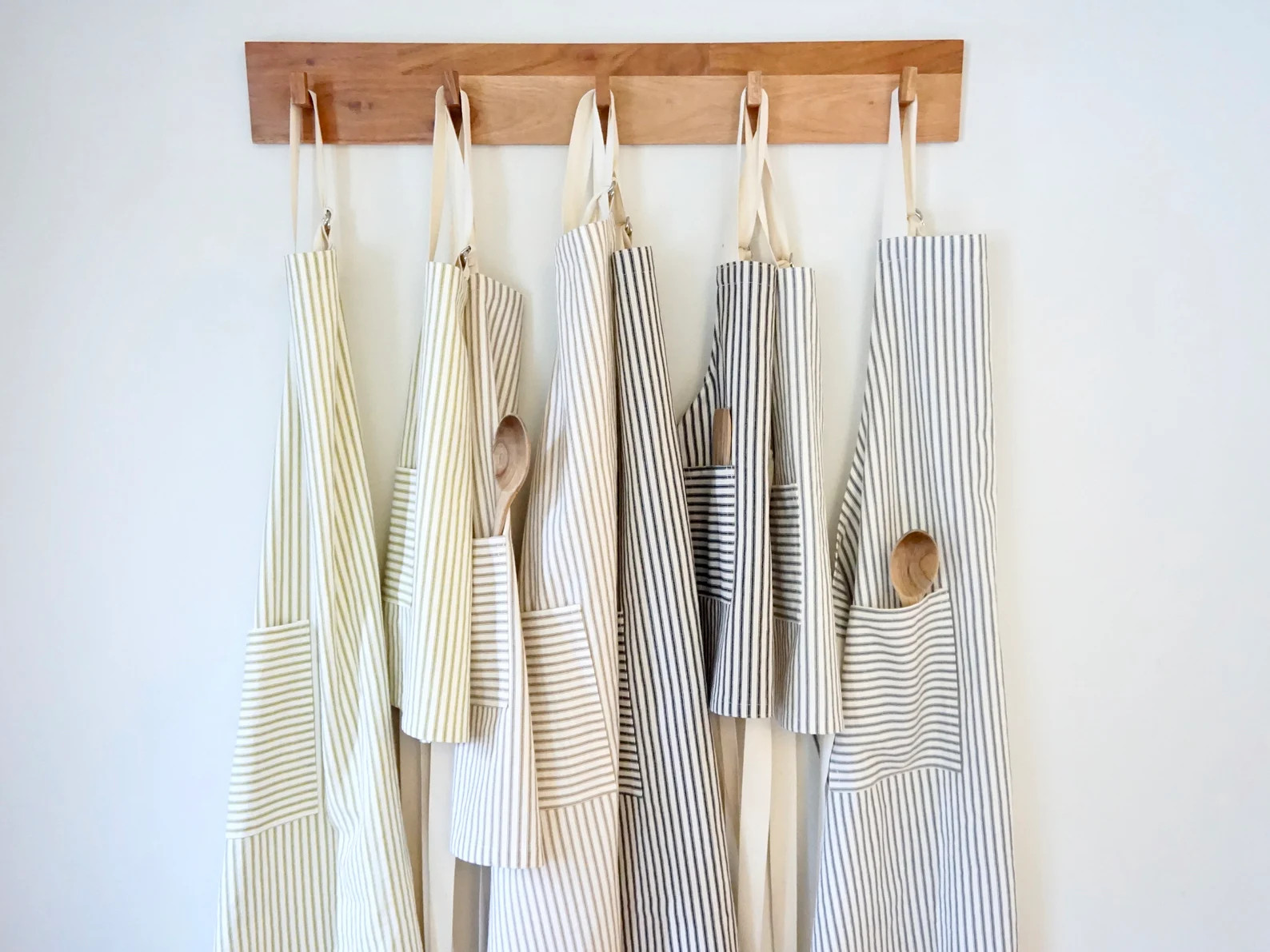 Handmade Farmhouse Aprons, Mommy and Me Aprons, Ticking Striped Aprons, Matching Family Aprons, u... | Etsy (US)