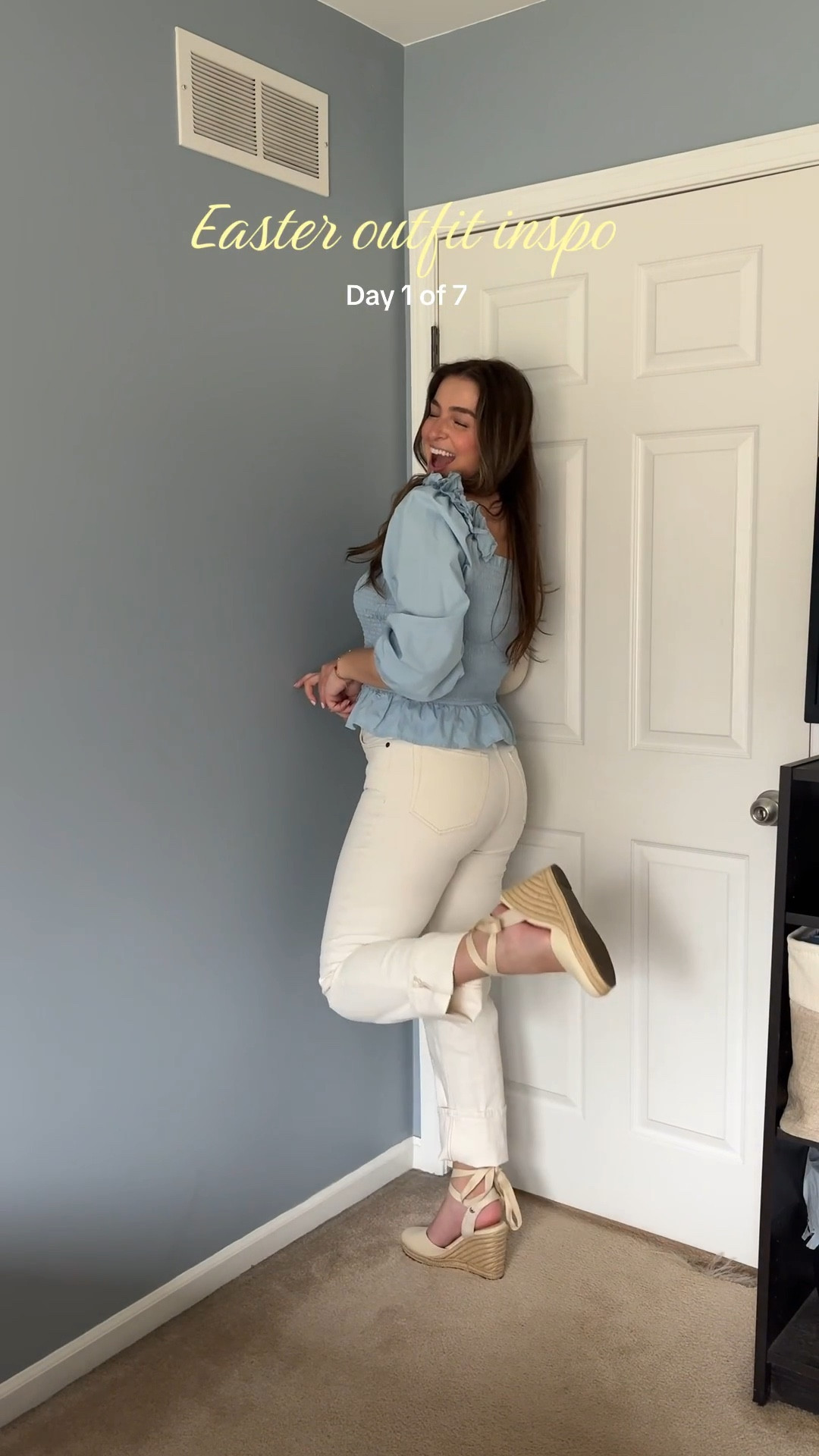 Easter outfit inspo 🤍🦋 

Wearing size medium in the top & size 29/8 in the jeans for reference! 

Spring outfit idea
Easter outfit 
Spring fashion 


#LTKootd