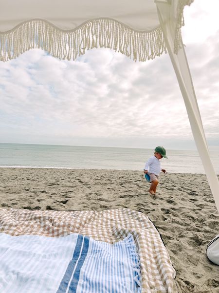 Our favorite beach essentials, including this scalloped fringe beach tent, such a great Amazon find at $150 ! Easy to set up and take down. 

#LTKSeasonal #LTKfamily #LTKtravel