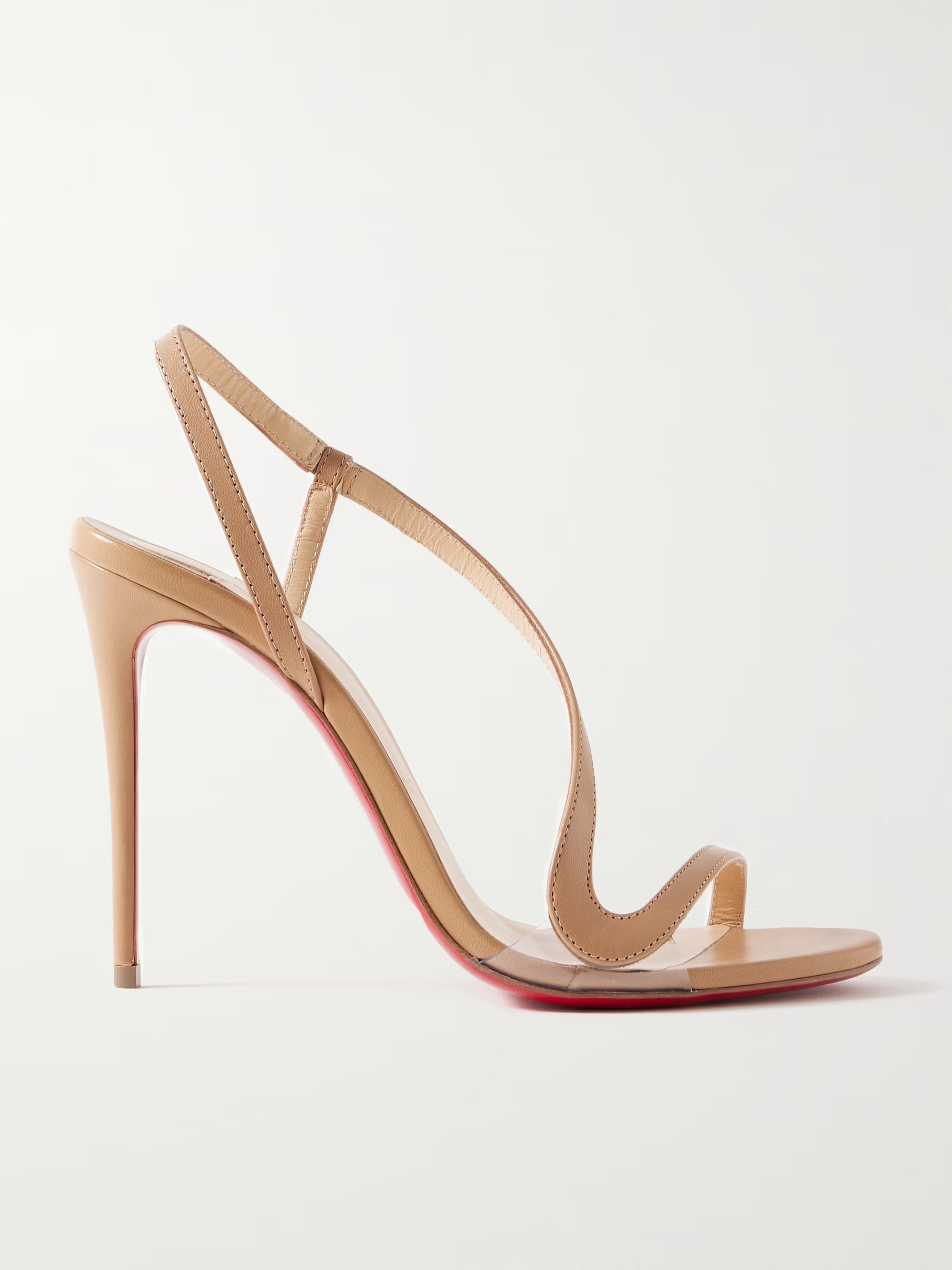Rosalie 100 PVC-trimmed leather sandals | NET-A-PORTER (US)