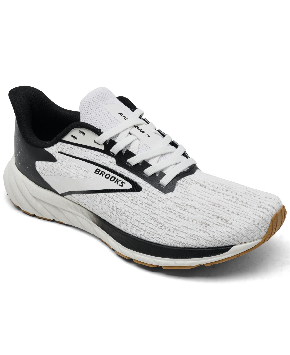 Brooks Women's Anthem 7 Running Sneakers from Finish Line - White, Black, Tan | Macy's