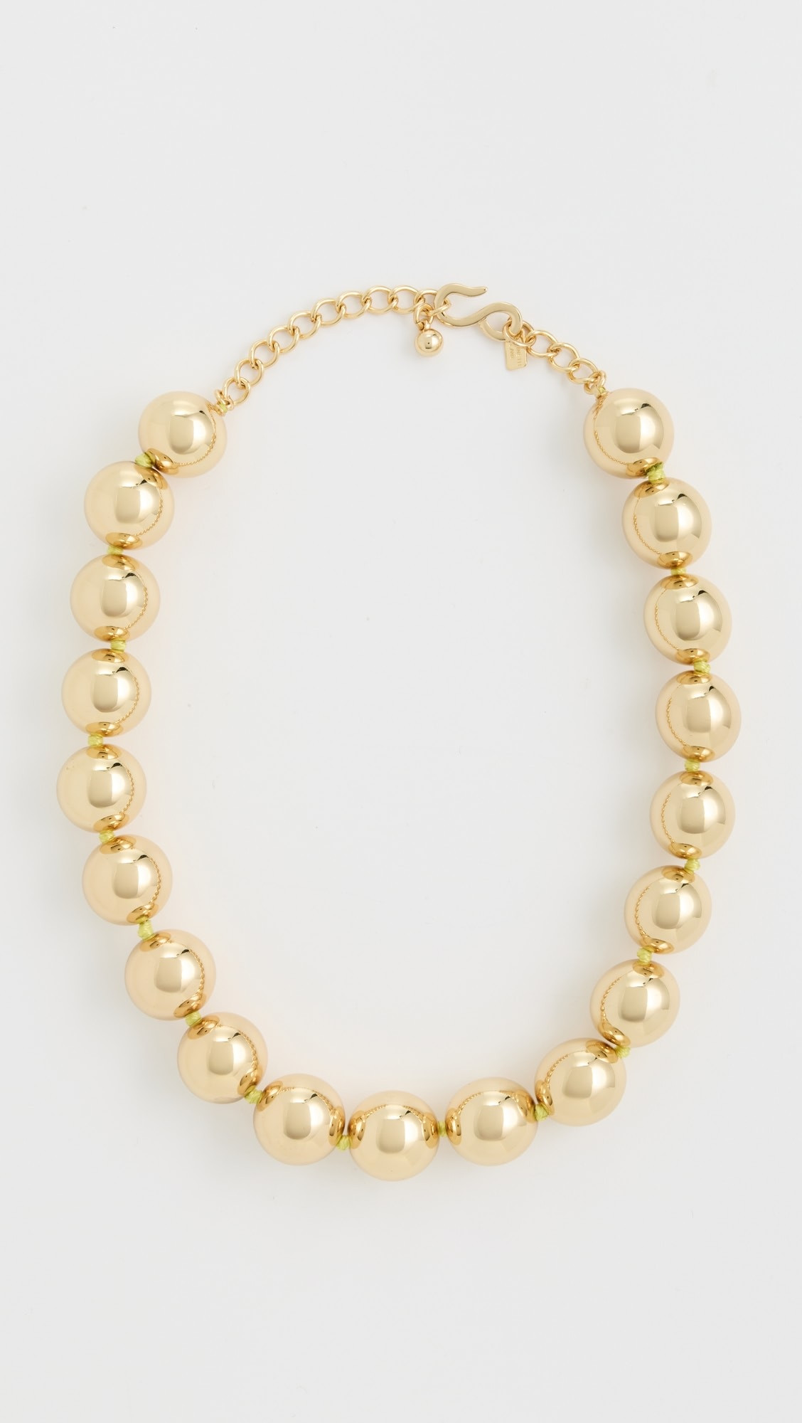 Polished Gold Bead Necklace | Shopbop