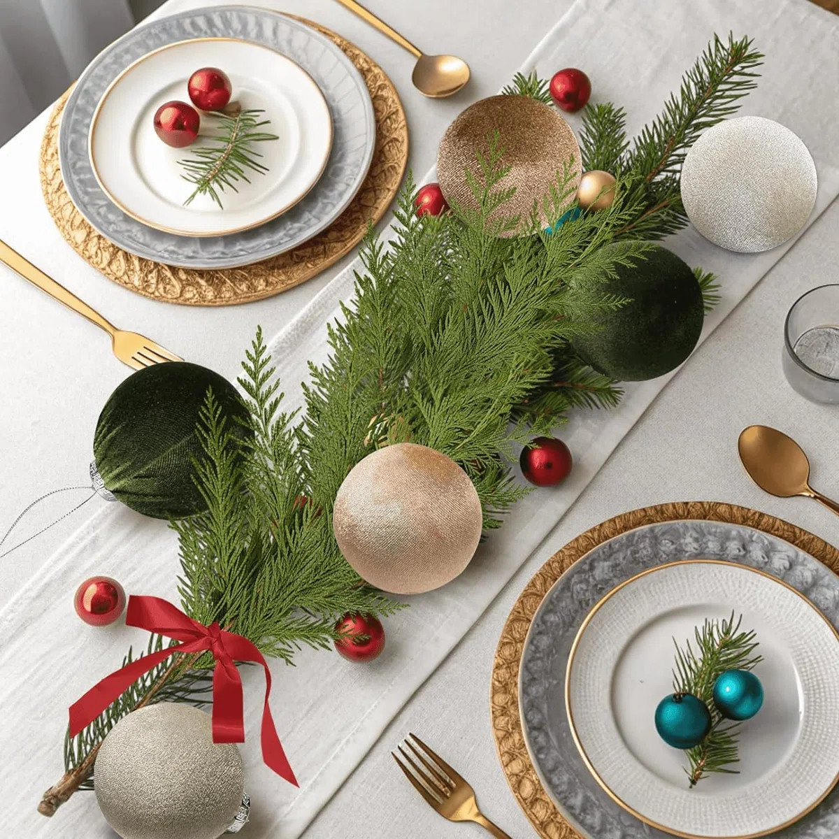 30pcs Velvet Christmas Balls - Shatterproof Xmas Bulbs Decorations Set - Neutral Ornaments - 3.14... | Wayfair North America