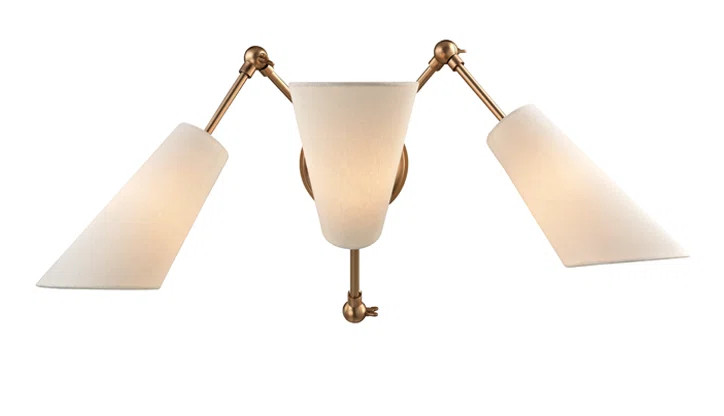 Buckingham Steel Flush Mounted Sconce | Wayfair North America