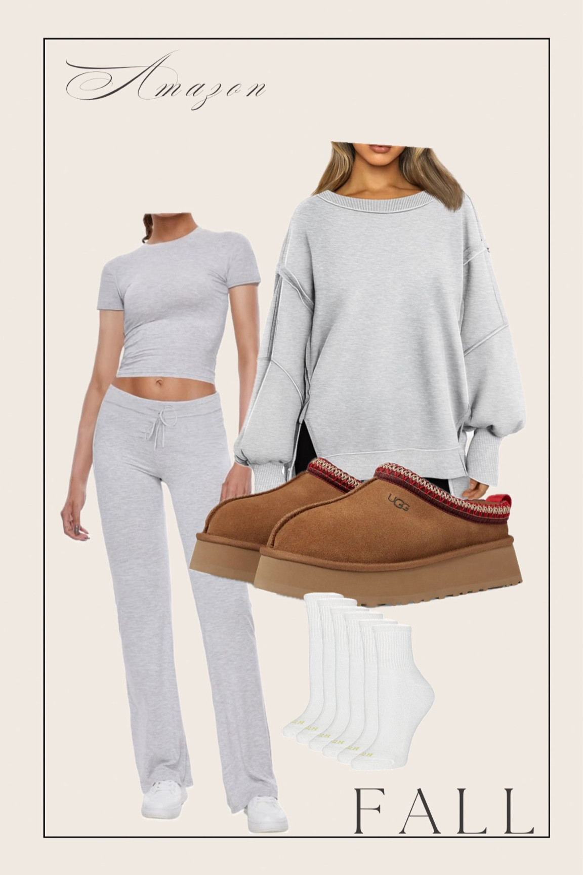 Ugg outfits for fall 
#tazz #ugg #amazon #gray

#LTKSeasonal #LTKActive #LTKShoeCrush