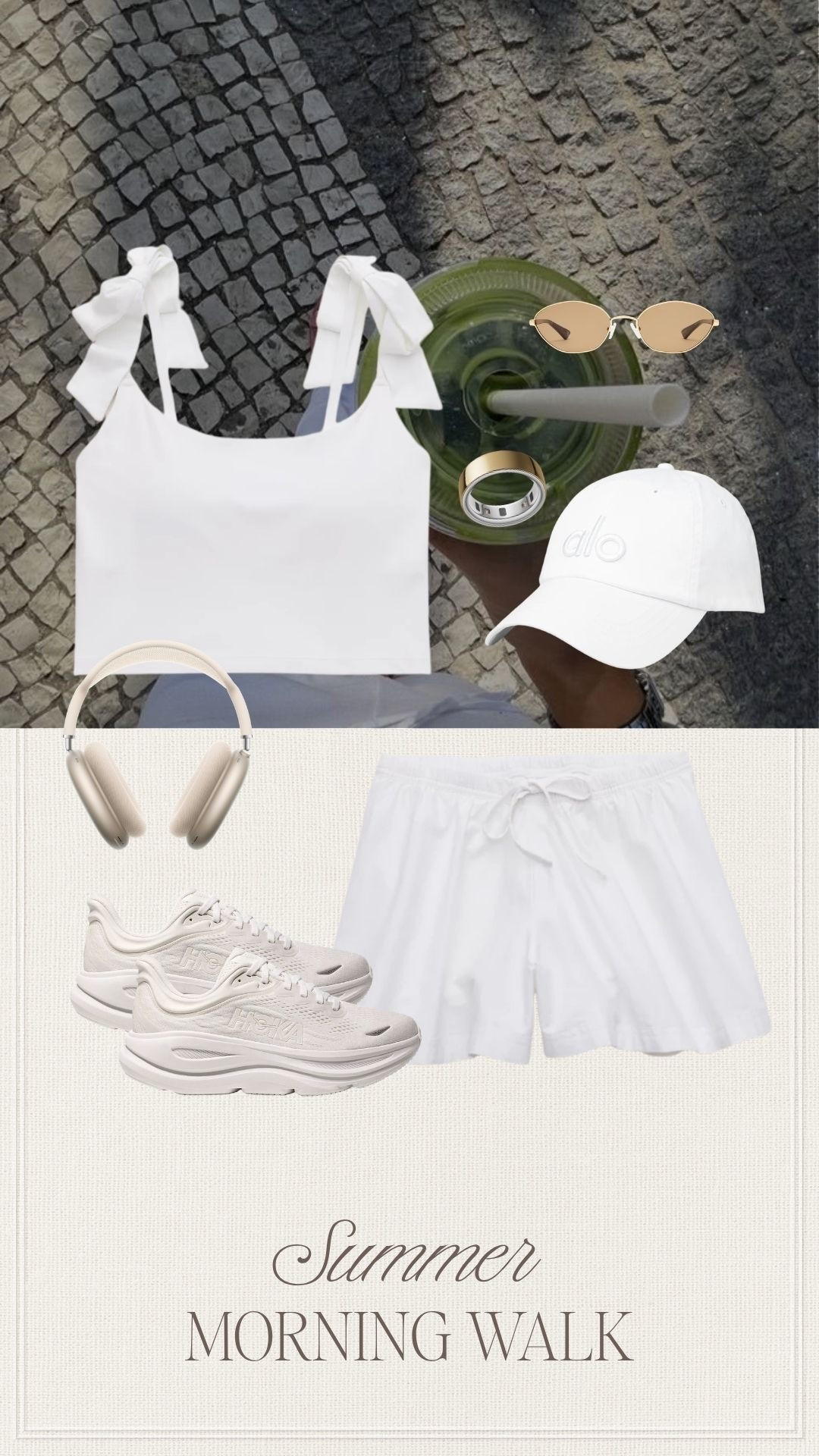 An all-white look that feels fresh, sporty and perfect for a summer morning walk. Breezy shorts, a bow-strap tank, comfy sneakers and neutral accessories make it cute enough for coffee after too. 🤍👟

#outfitinspo #whatiwore #workoutset #summeroutfit #morningwalk #athleisurestyle #whiteoutfit #summerstyle #casualoutfit #aerie

#LTKootd #LTKfitnessgoals #LTKActive
