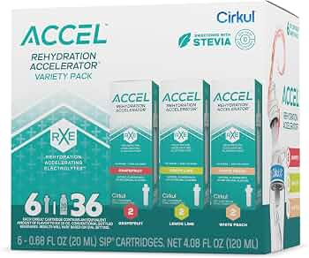 Cirkul Accel Electrolytes Flavor Water Variety Pack, Makes 36 Drinks, No Sugar, Zero Calorie Drin... | Amazon (US)