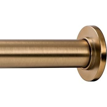 Ivilon Tension Curtain Rod - Spring Tension Rod for Windows or Shower, 36 to 54 Inch. Warm Gold | Amazon (CA)
