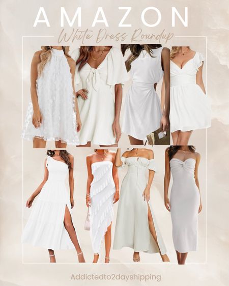 AMAZON- White Dress Roundup
Maxi dress, mini dress, one shoulder dress, flowy dress, ruffle dress, twist knot top dress, off the shoulder dress, side slit dress, smocked dress, puffy sleeve dress, high neck dress, side cutout dress, tank style dress, white dresses, white dress, fitted dress



#LTKfindsunder100 #LTKfindsunder50 #LTKstyletip