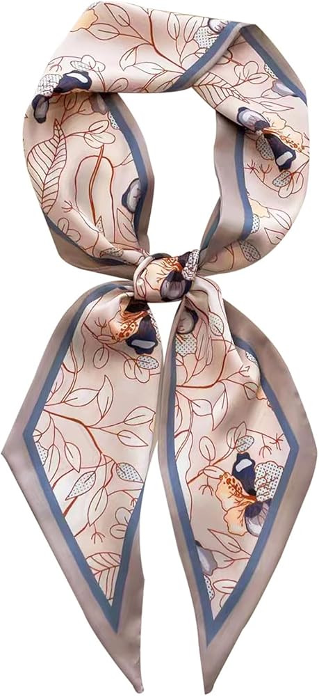 Head Scarf Hair Neck Scarves For Women Purse Bag Scarfs For Handbags Silky Long Thin Satin Headsc... | Amazon (US)