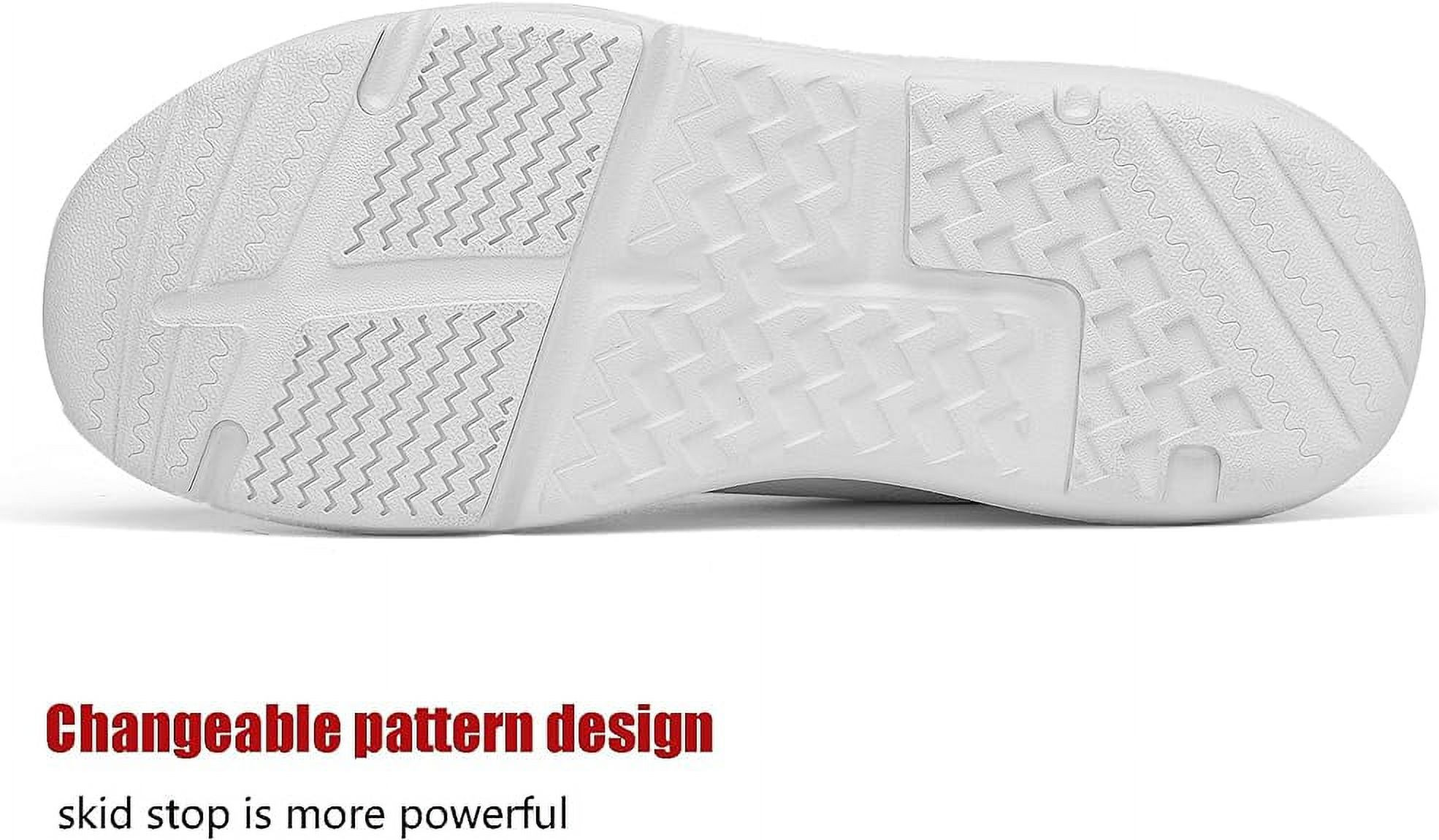 ulogu Comfortable Walking Shoes for Women Men Lightweight Sneakers (Women Size 5.5, White) | Walmart (US)