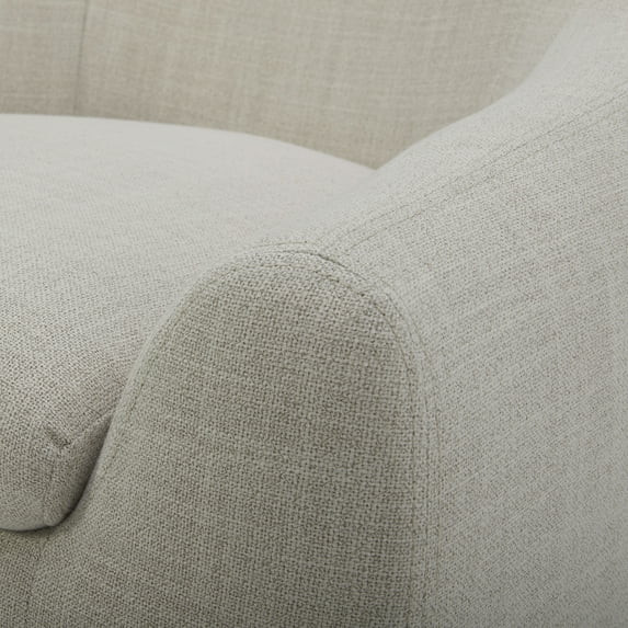 Better Homes & Gardens Emerson Curvy Accent Chair, Cream Linen | Walmart (US)
