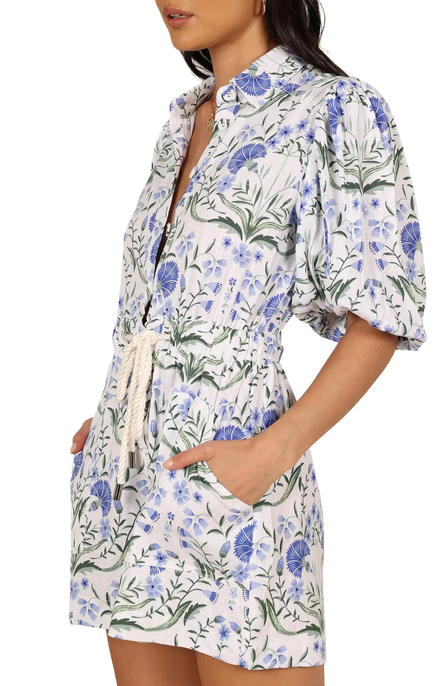 Annie Button Front Romper | Nordstrom