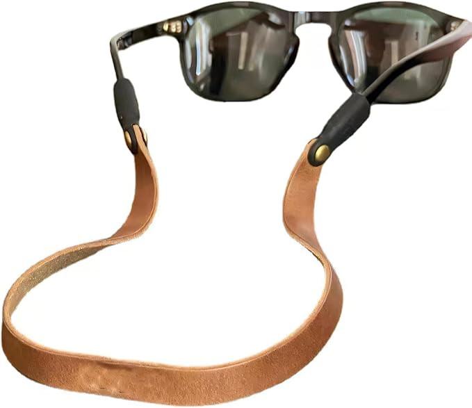 Leather Sunglasses Strap, Handmade Leather Glasses Strap for Men Women, Sunglasses Eyeglasses Hol... | Amazon (US)