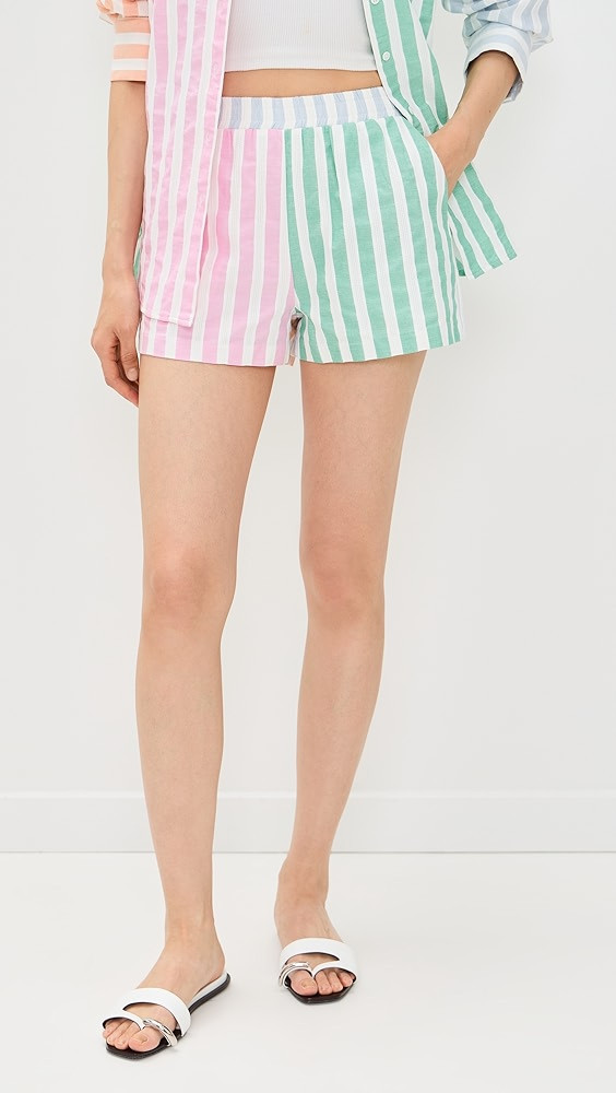 English Factory Colorblock Stripe Shorts | Shopbop | Shopbop