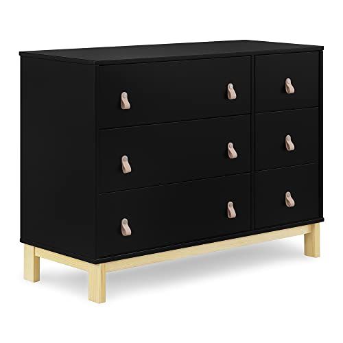 babyGap Legacy 6 Drawer Dresser with Leather Pulls - Greenguard Gold Certified, Ebony/Natural | Amazon (US)