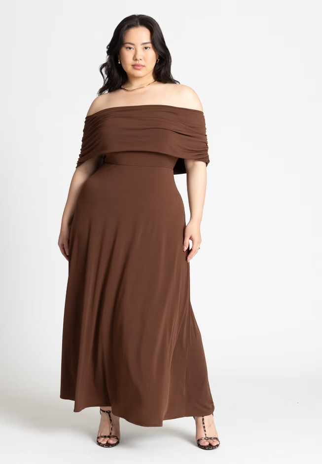 Off The Shoulder Maxi Dress | Eloquii