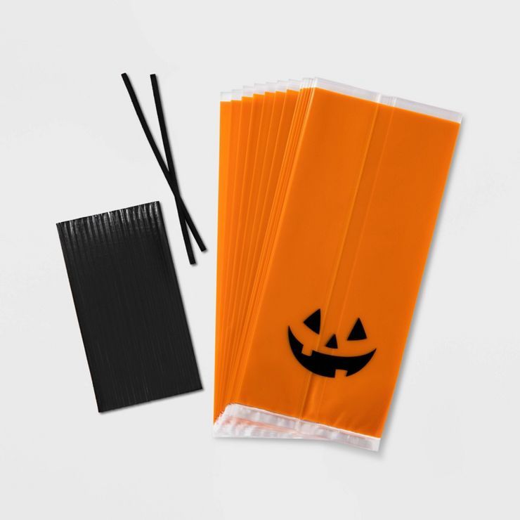 20ct Plastic Jack-O-Lantern Treat Bags - Hyde & EEK! Boutique™ | Target