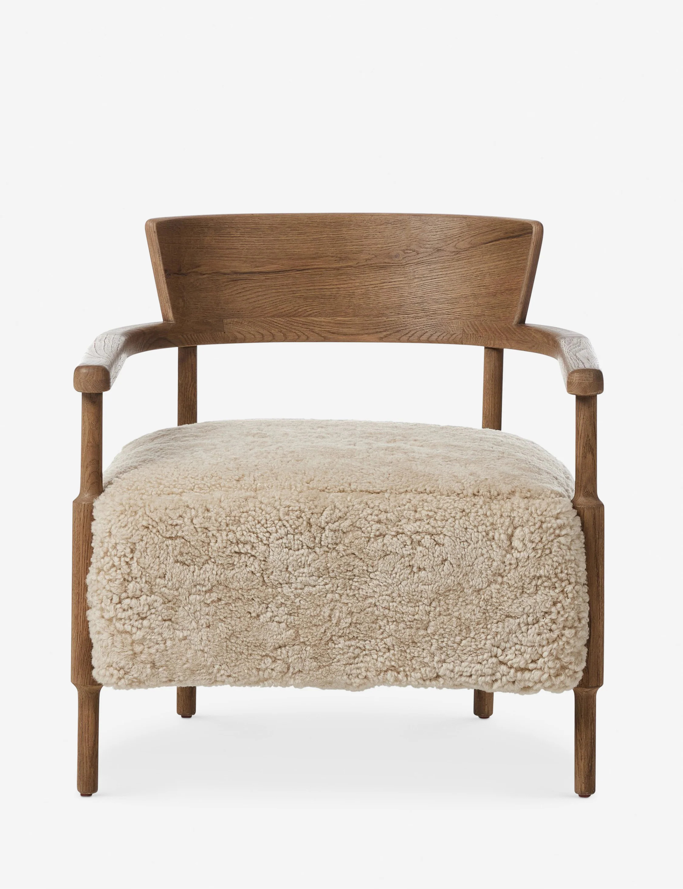 Bennett Accent Chair by Amber Lewis x Four Hands, Beige Shearling | Lulu and Georgia 
