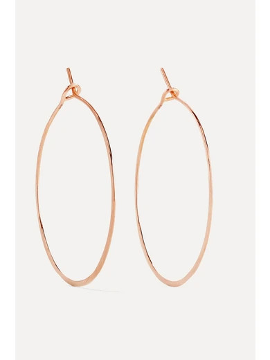 Brooke Gregson - 18-karat Rose Gold Hoop Earrings | NET-A-PORTER (US)