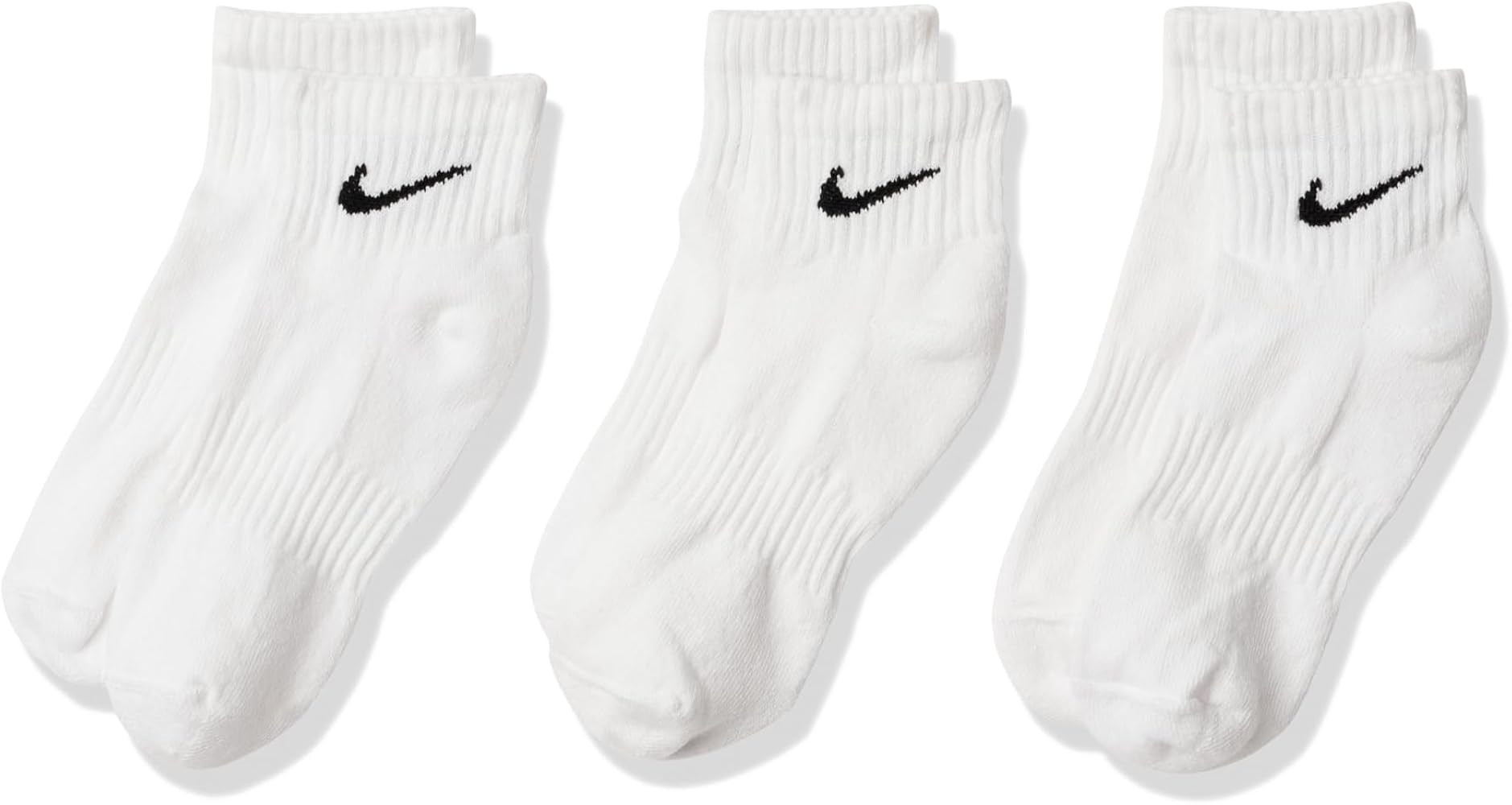 Nike Unisex Everyday Cushioned Training Ankle Socks (3 Pairs), White/Black, Medium at Amazon Men... | Amazon (US)