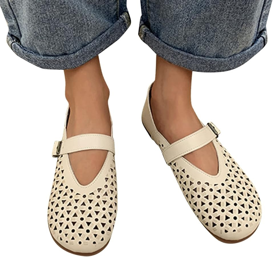 Women's Shoes Pumps Flat Sandals Single Shoes Summer Work Shoes Pumps Shoes Slip-on Flat Shoes Lo... | Amazon (UK)