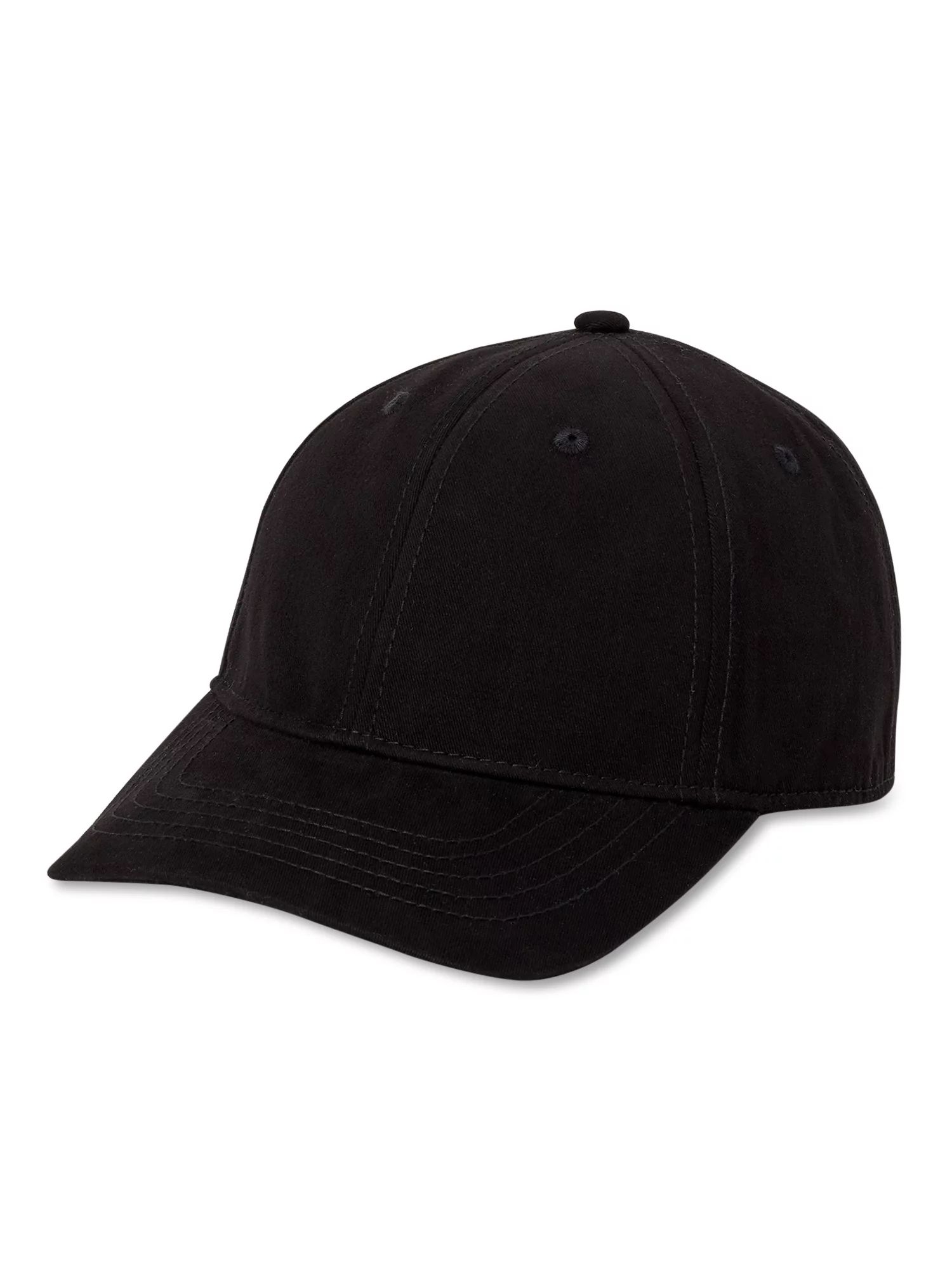 Time and Tru Women's Blank Non Washed Cotton Twill Baseball Hat Black Soot Black Soot | Walmart (US)
