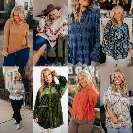 Plus size boutique tops 

Build a perfect winter outfit with these gorgeous blouses and sweaters. 

Plus size sweater | plus size blouses | blouses | plus size winter outfit | plus size ootd | velvet blouses 

#LTKstyletip #LTKplussize #LTKover40