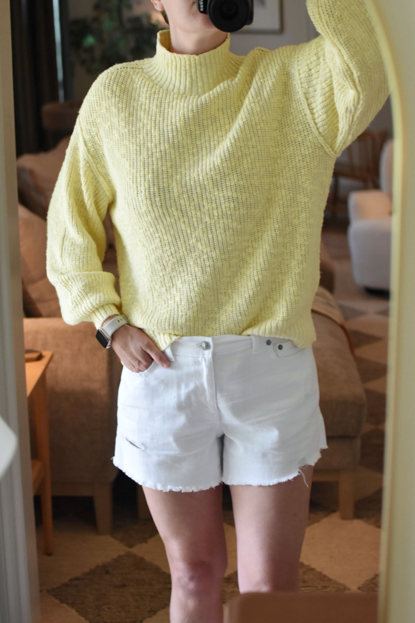 Cozy spring outfit from Aerie. Perfect for those chilly, rainy days! The sweater is oversized. I’m wearing a small. The shorts have an elastic waistband and can pull on. I’m wearing a size medium. I love the length! Perfect for taller girls.

#LTKSaleAlert #LTKSeasonal #LTKStyleTip