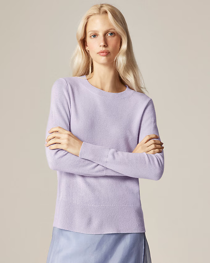 Cashmere classic-fit crewneck sweater | J. Crew US