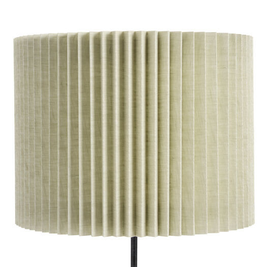 Sage Green Pleated Cotton Drum Table Lamp Shade by World Market | World Market