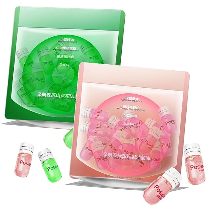 Cleansing Oil Makeup Remover - Portable Travel Size Mini Bottles, Natural Deep Cleanser Facial Do... | Amazon (US)