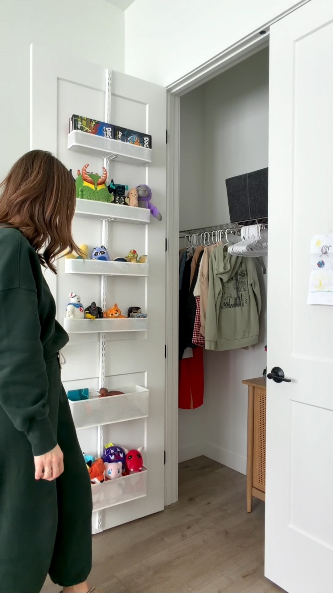 And it’s 40% off 🙌

After buying the door organizer for our wrapping paper, I knew this would be a great solution for my younger boys’ closet! Perfect for Legos, stuffies and those miscellaneous toys. I’m going to rearrange the shelves so my 9 year old can reach his books. 🤦‍♀️

This rack can be hung on the door, mounted on the door or mounted on the wall. There are multiple options to choose from, such as gift wrap organizers, shoe racks, spice racks, bathroom organizers, etc. 

#organization #doororganizer #organizeyourhome #organized 

#LTKSaleAlert #LTKHome