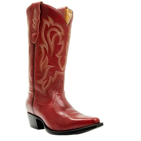 Shyanne Women s Lucille Western Boot Snip Toe Red 9 M US | Walmart (US)