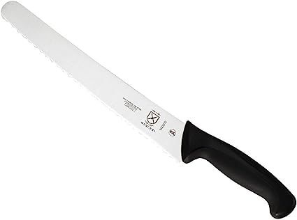 Mercer Culinary M23210 Millennia 10-Inch Wide Wavy Edge Bread Knife, Black | Amazon (US)