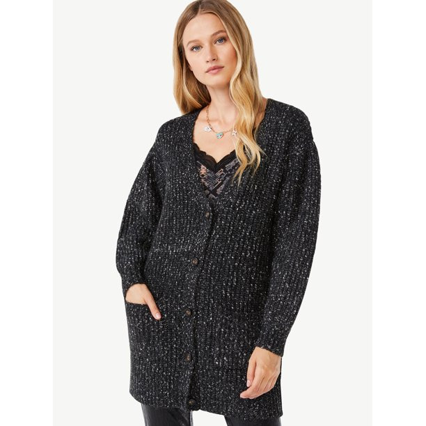 Scoop Women's Grandpa Cardigan - Walmart.com | Walmart (US)