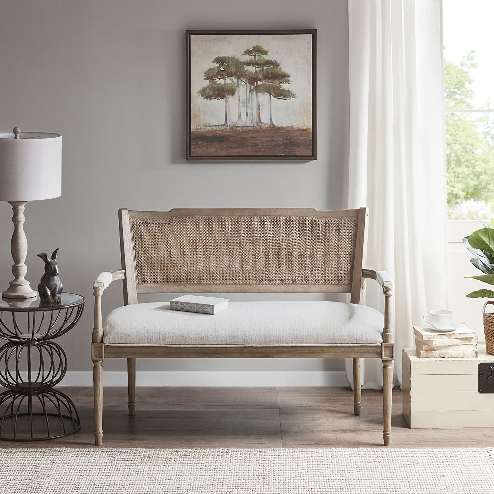 Willshire Settee In Beige/ Reclaimed Natural | 1stopbedrooms