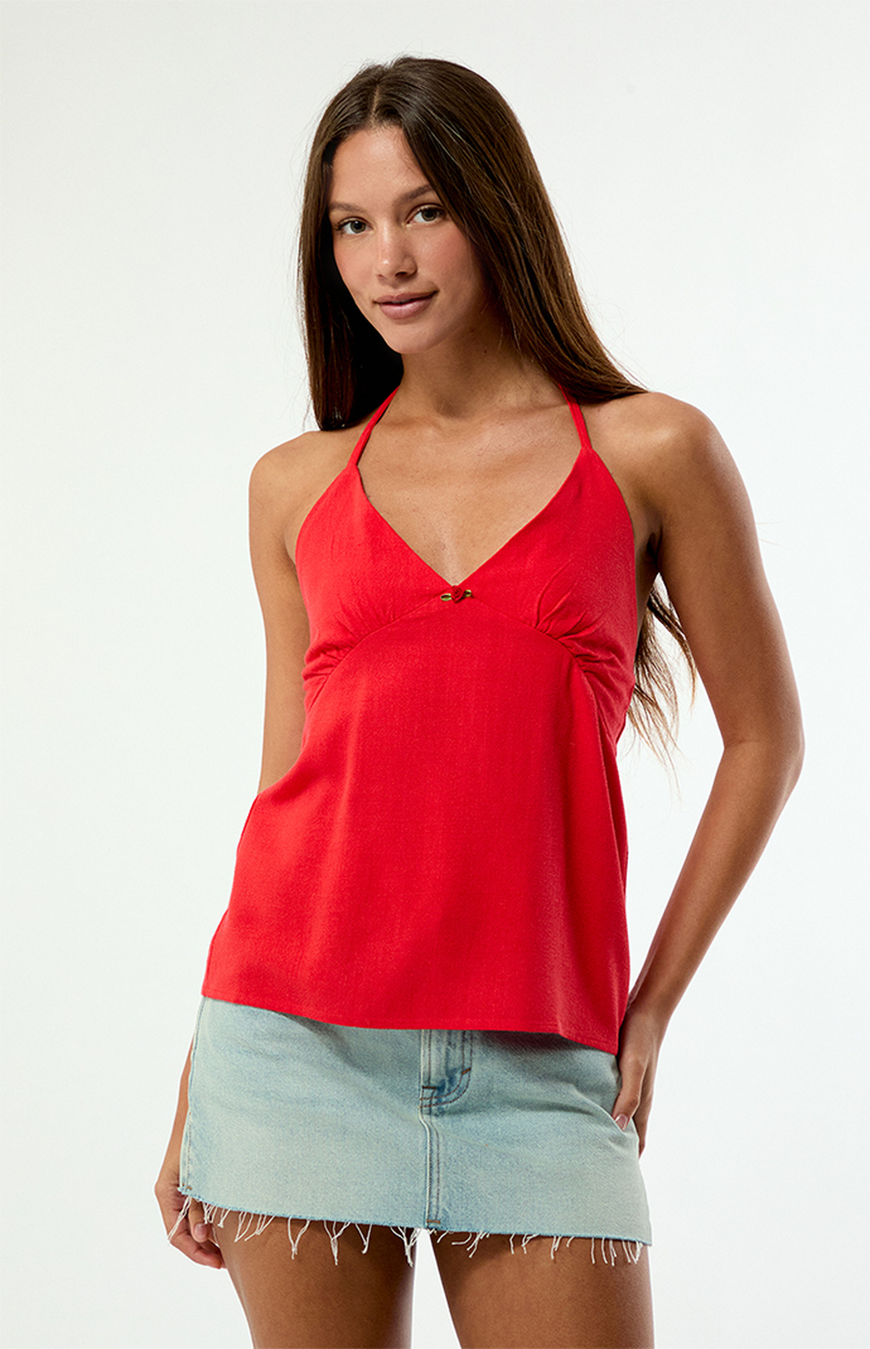 Rhythm Sunny Days Linen Tank Top | PacSun